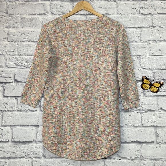 Ricki's V-Neck Curved Hem Pullover Sweater Space Dye Color Size Extra Small - Picture 6 of 15